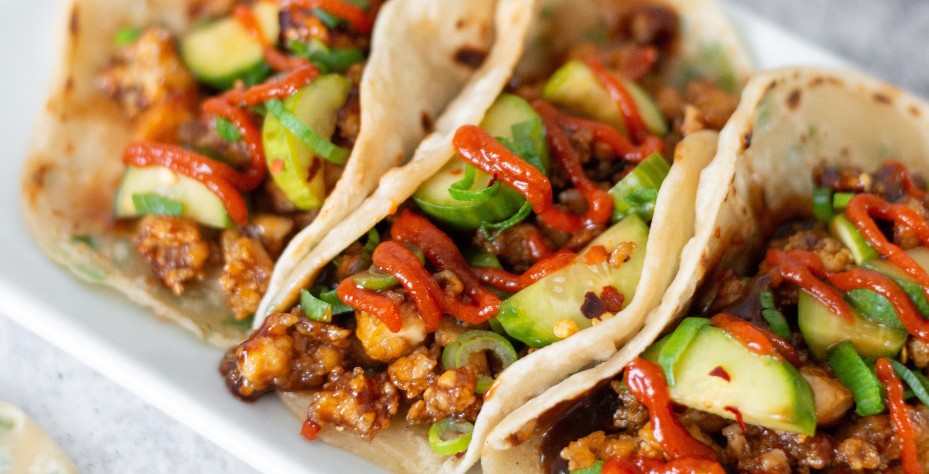 Crispy Hoisin Tofu Tacos With Scallion Tortillas