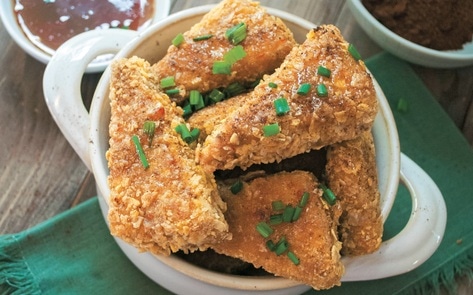 Vegan Spicy Oven-Fried Tofu