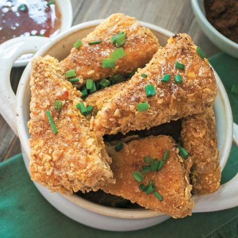 Vegan Spicy Oven-Fried Tofu