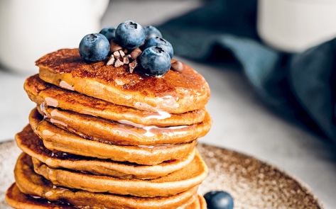 Fluffy Vegan Oat Milk Pancakes