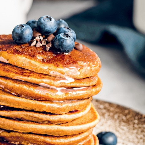 Fluffy Vegan Oat Milk Pancakes