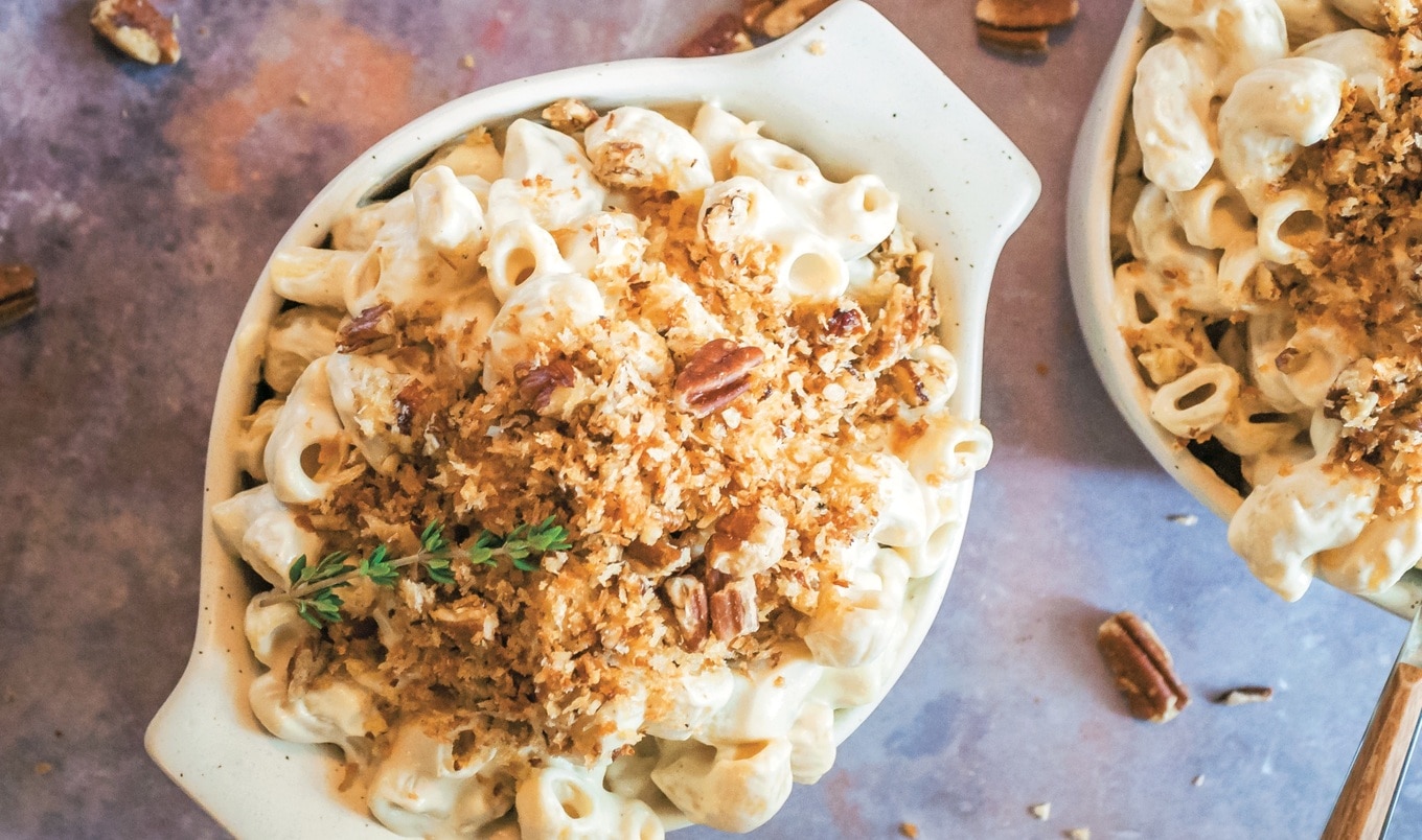 Vegan Baked White Mac and Cheese