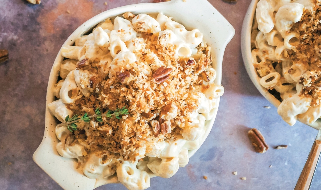 Vegan Baked White Mac and Cheese