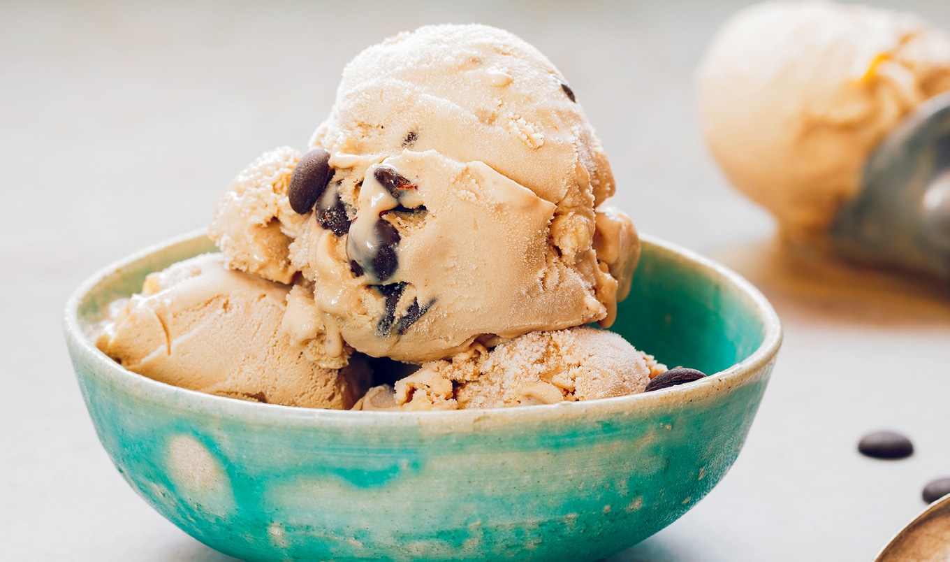 Four-Ingredient Vegan Chocolate Chip Oat Milk Banana Ice Cream