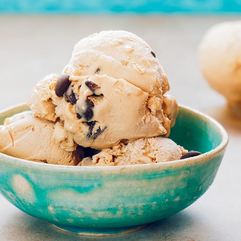 Four-Ingredient Vegan Chocolate Chip Oat Milk Banana Ice Cream