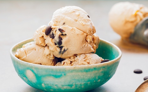 Four-Ingredient Vegan Chocolate Chip Oat Milk Banana Ice Cream