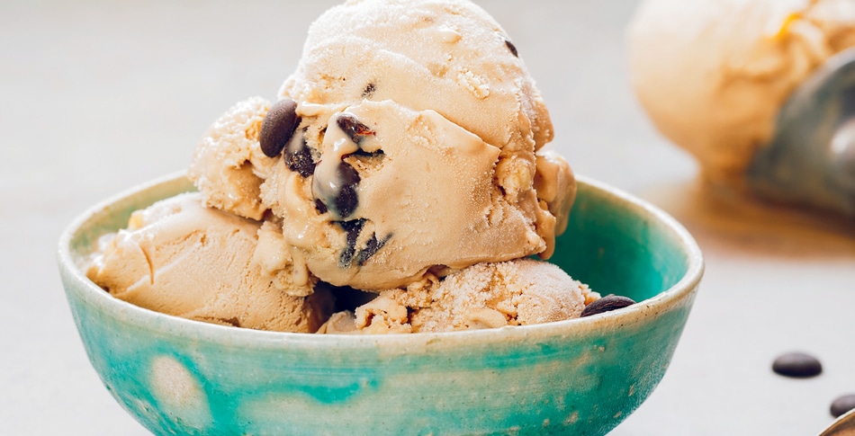 Four-Ingredient Vegan Chocolate Chip Oat Milk Banana Ice Cream