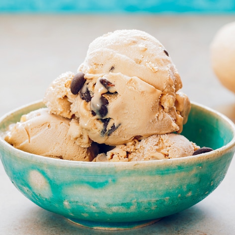 Four-Ingredient Vegan Chocolate Chip Oat Milk Banana Ice Cream