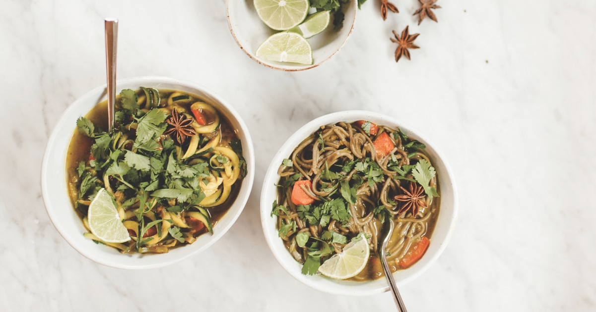 Vietnamese Pho-Inspired Zucchini Noodles | VegNews