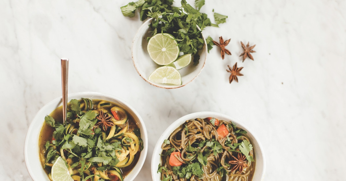 Vegan Phở-Inspired Zucchini Noodles | VegNews