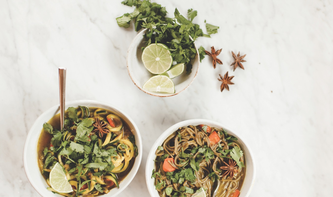 Vegan Phở-Inspired Zucchini Noodles