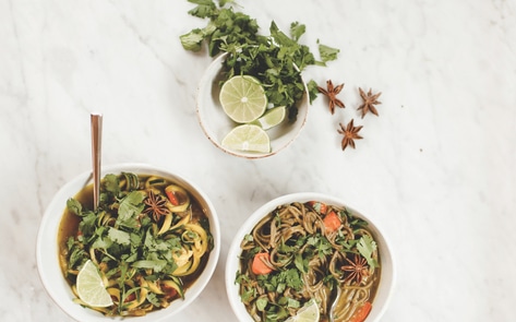 Vegan Phở-Inspired Zucchini Noodles