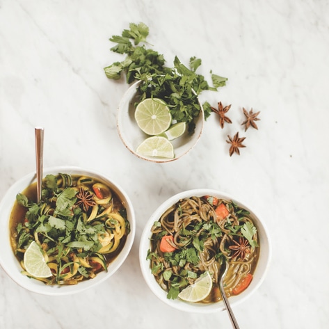 Vegan Phở-Inspired Zucchini Noodles