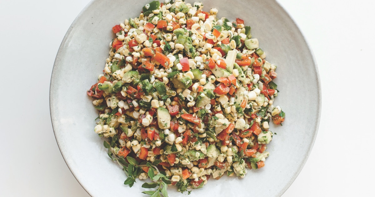 Vegan Summer Picnic Poblano Pepper Salad | VegNews