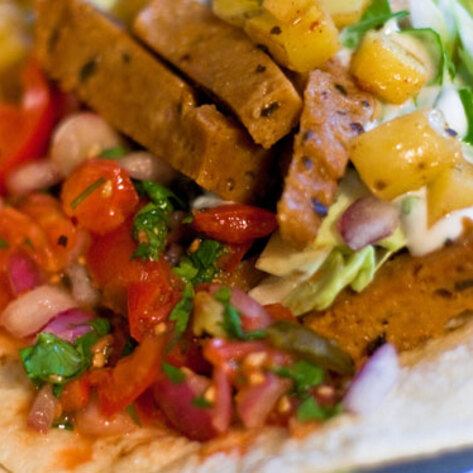 Vegan Chipotle Seitan Tacos