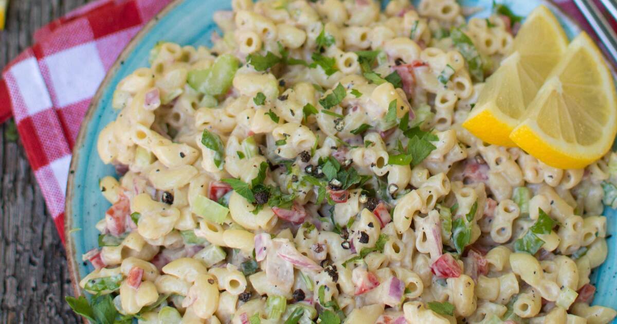 Easy Vegan Pasta Salad With Creamy Mustard Dressing | VegNews