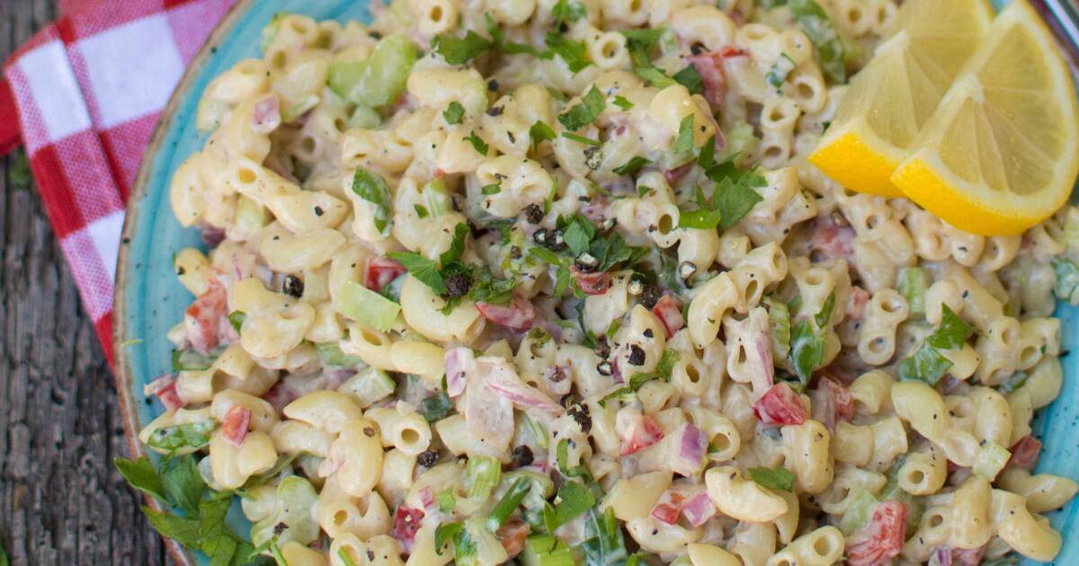Easy Vegan Pasta Salad With Creamy Mustard Dressing 