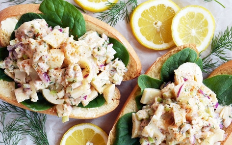 Easy Vegan Lobster Rolls with Hearts of Palm