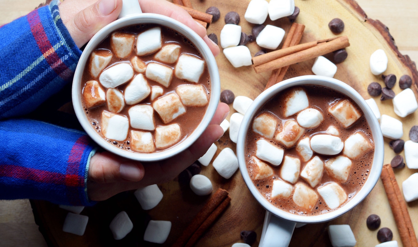 Creamy Vegan Almond Butter Hot Chocolate 