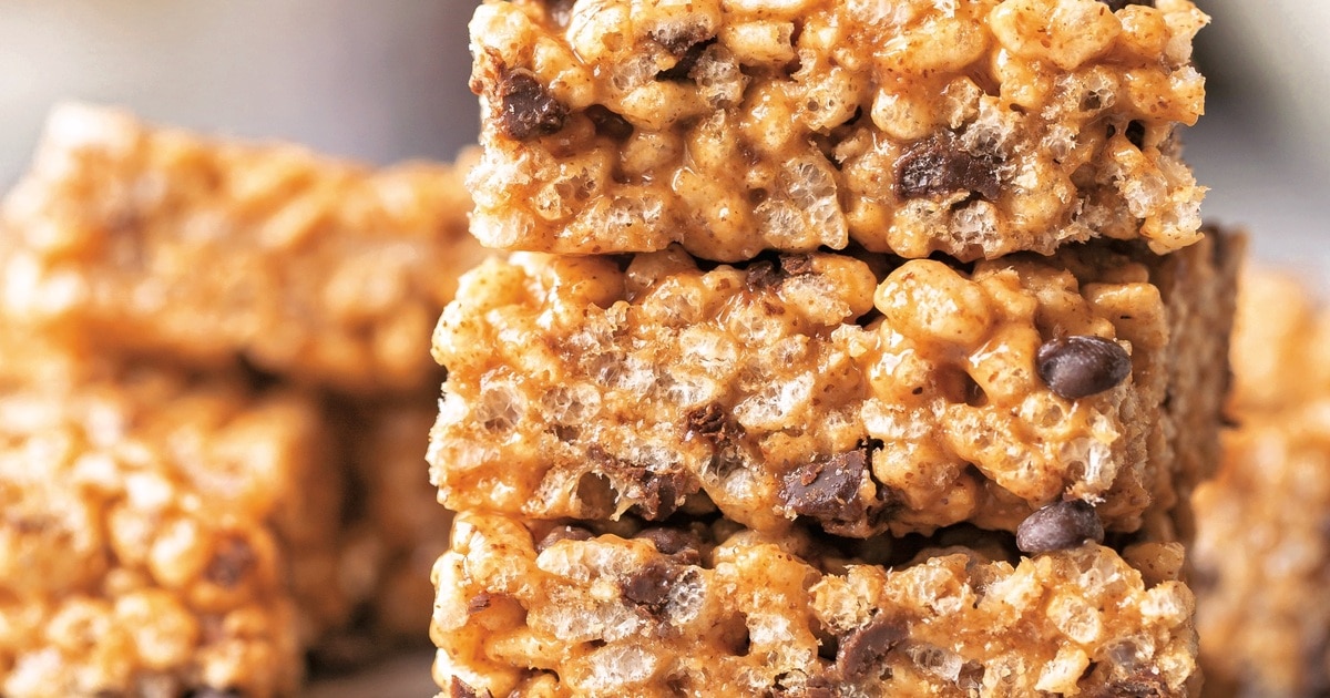 Vegan Rice Crispy Treats With Salted Almond Butter and Chocolate Chips - Vimarsana News