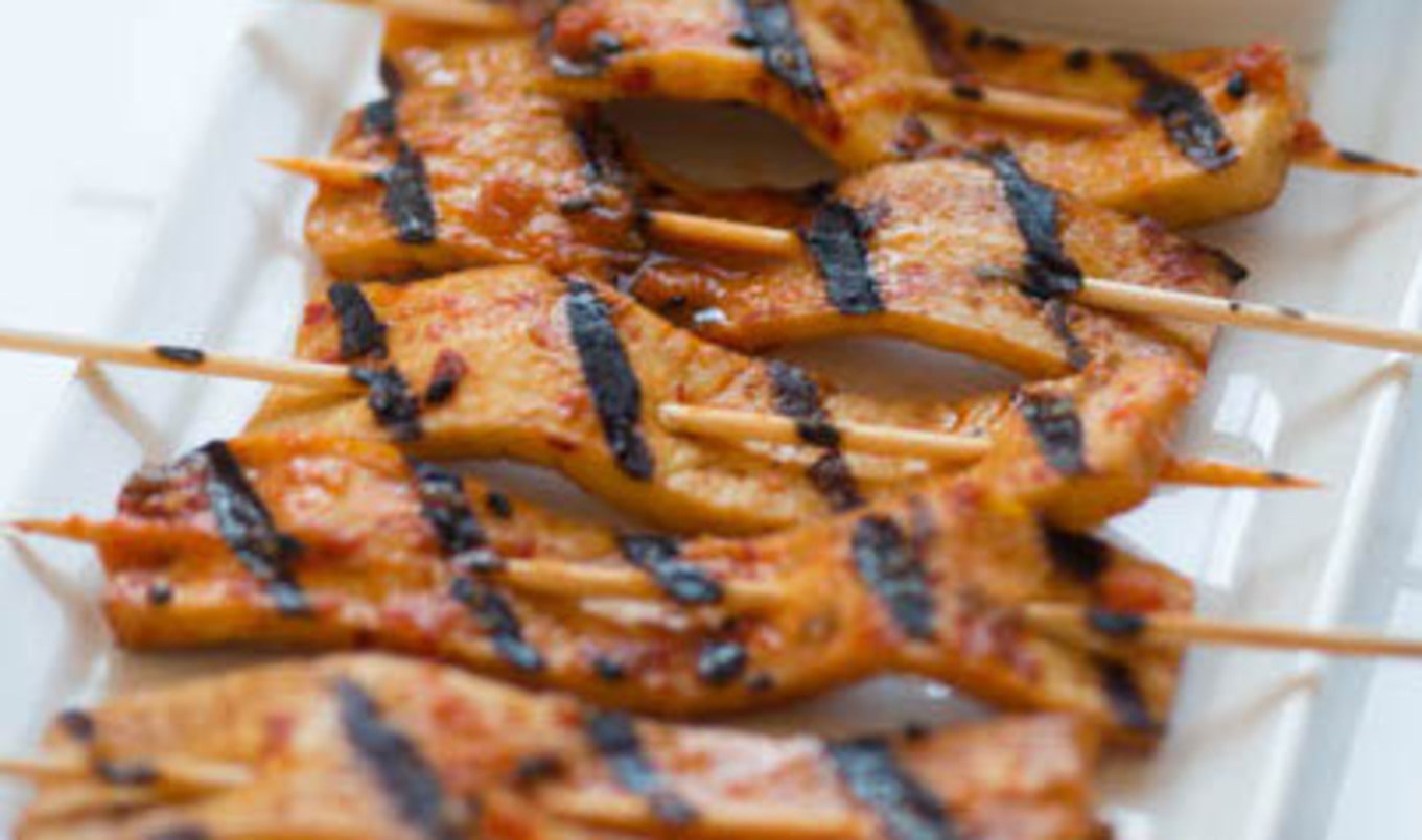 Spicy Korean BBQ Tofu Satay