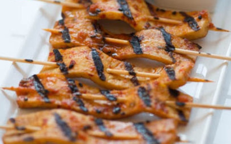 Vegan Spicy Korean BBQ Tofu Satay