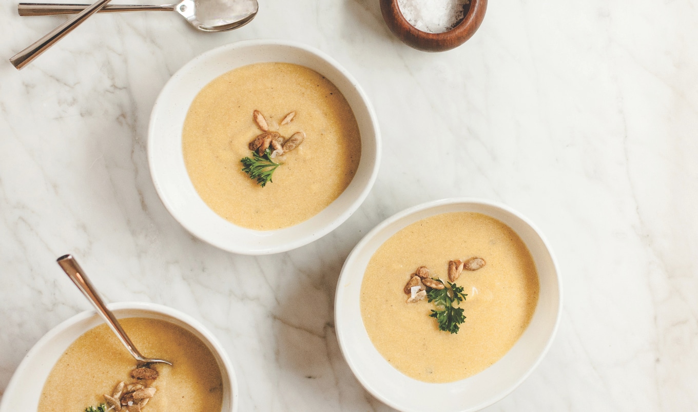 Creamy Roasted Kabocha Squash Soup
