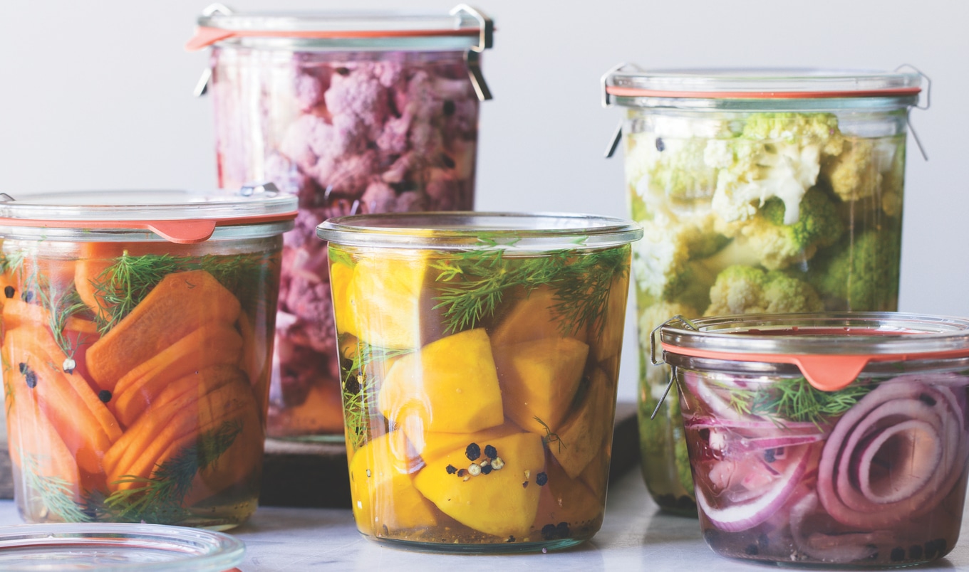 Quick Pickled Rainbow Vegetables