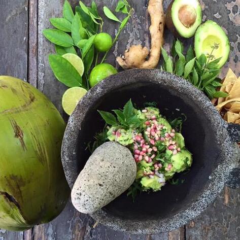 Leveled-Up Guacamole with Pomegranate & Cacao