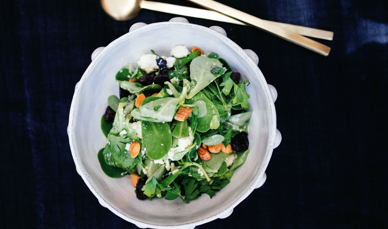 Vegan Greek-Style Green Salad