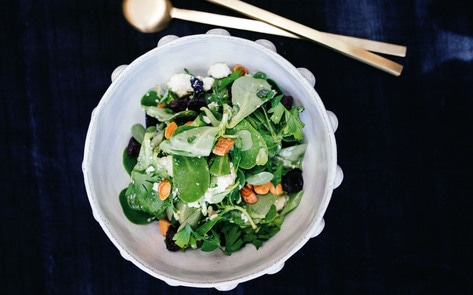 Vegan Greek-Style Green Salad