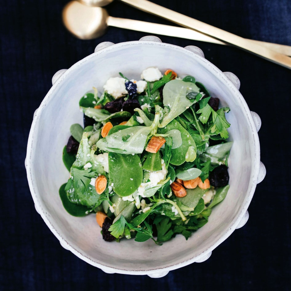 Vegan Greek-Style Green Salad