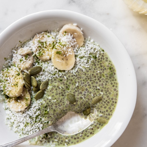 Energizing Vegan Matcha Chia Pudding