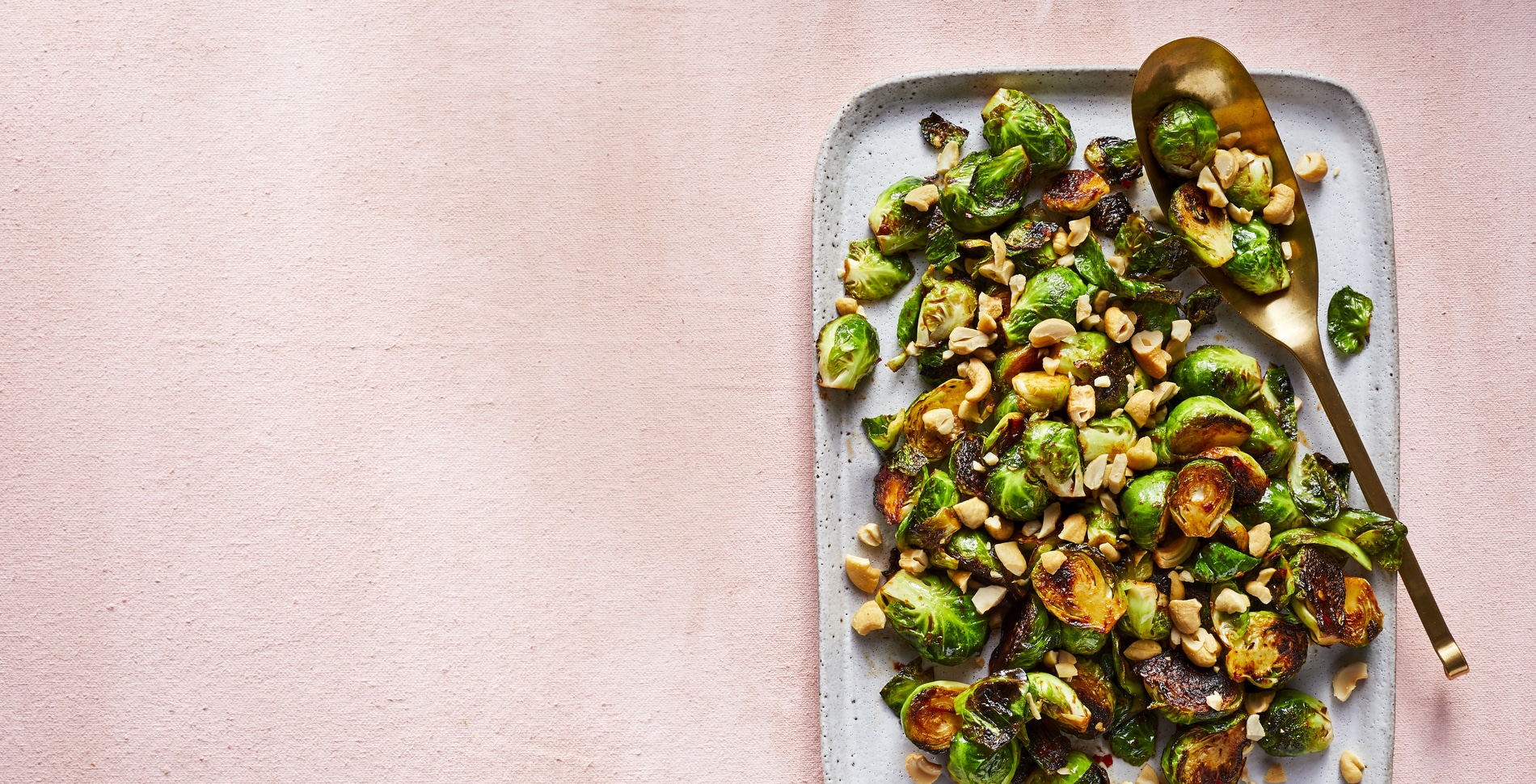 Crispy Brussels Sprouts With Tamarind and Cashews
