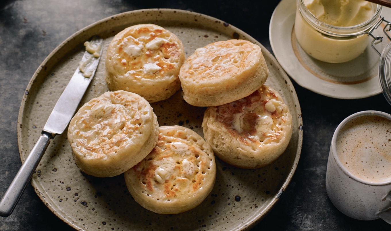 Buttery Homemade English Crumpets
