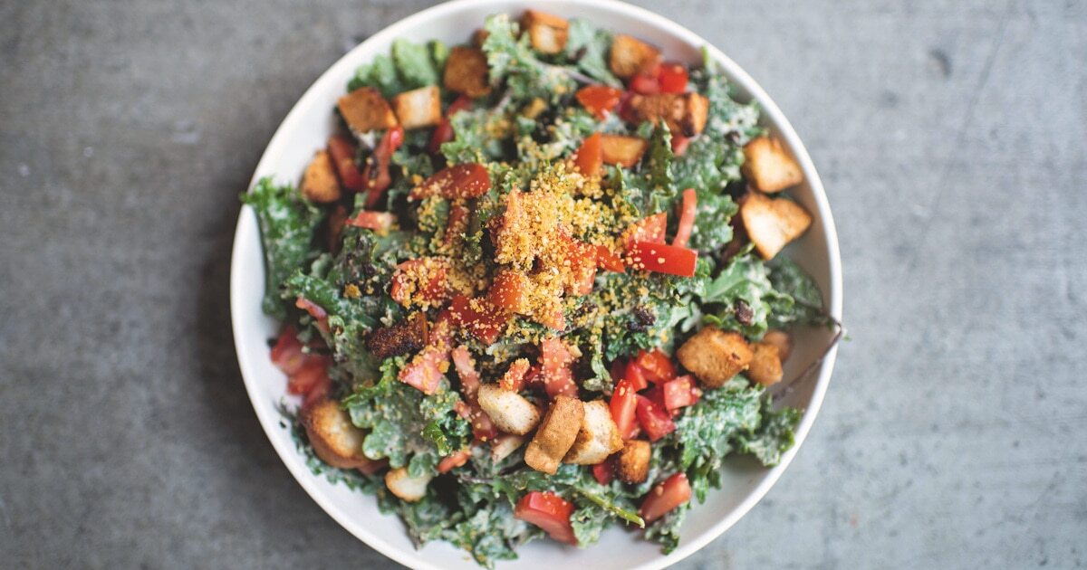 Tangy Vegan Farmhouse Caesar Salad | VegNews