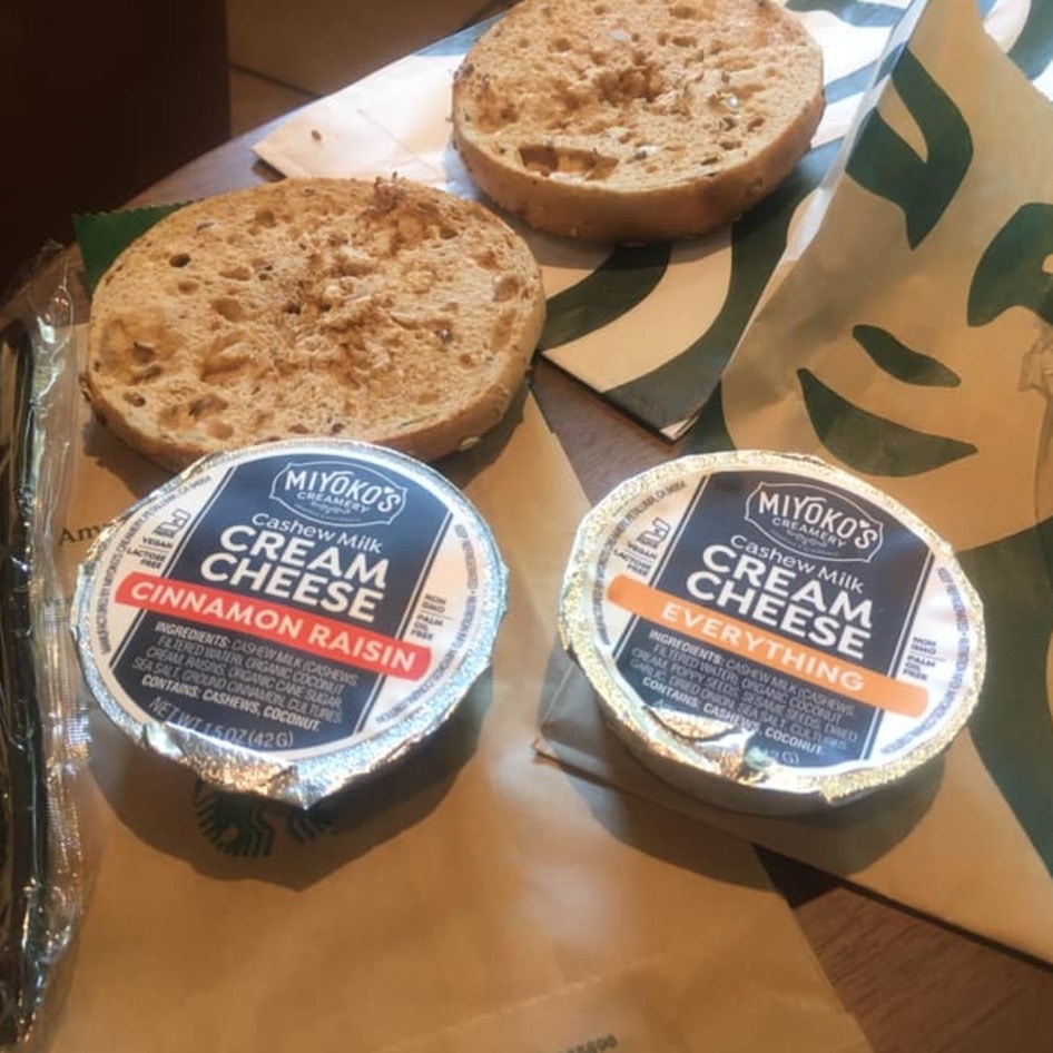 Starbucks is Now Testing Vegan Miyoko's Cream Cheese