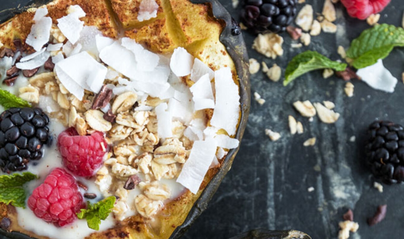 Maple-Roasted Acorn Squash Breakfast Bowls