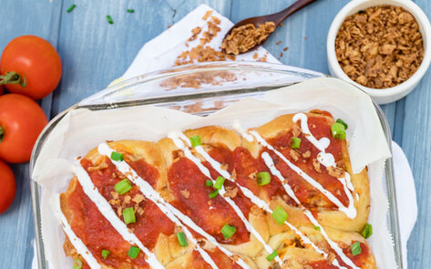 Cheesy Stuffed Vegan Baked Potato Rolls