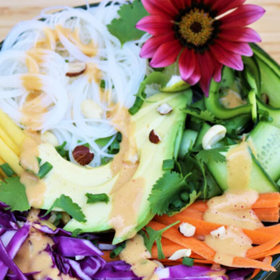 Sweet and Spicy Noodle Salad With Peanut Sauce