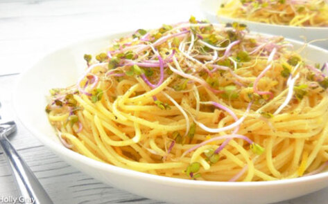 Lemon Capellini with Homemade Parmesan