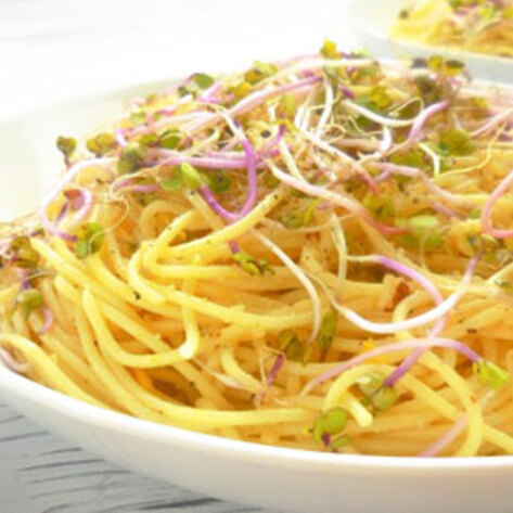 Lemon Capellini with Homemade Parmesan