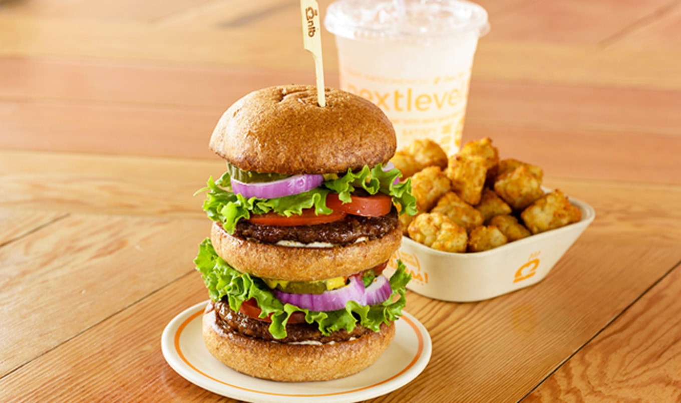 Next Level Burger Debuts Double-Decker Beyond Burger