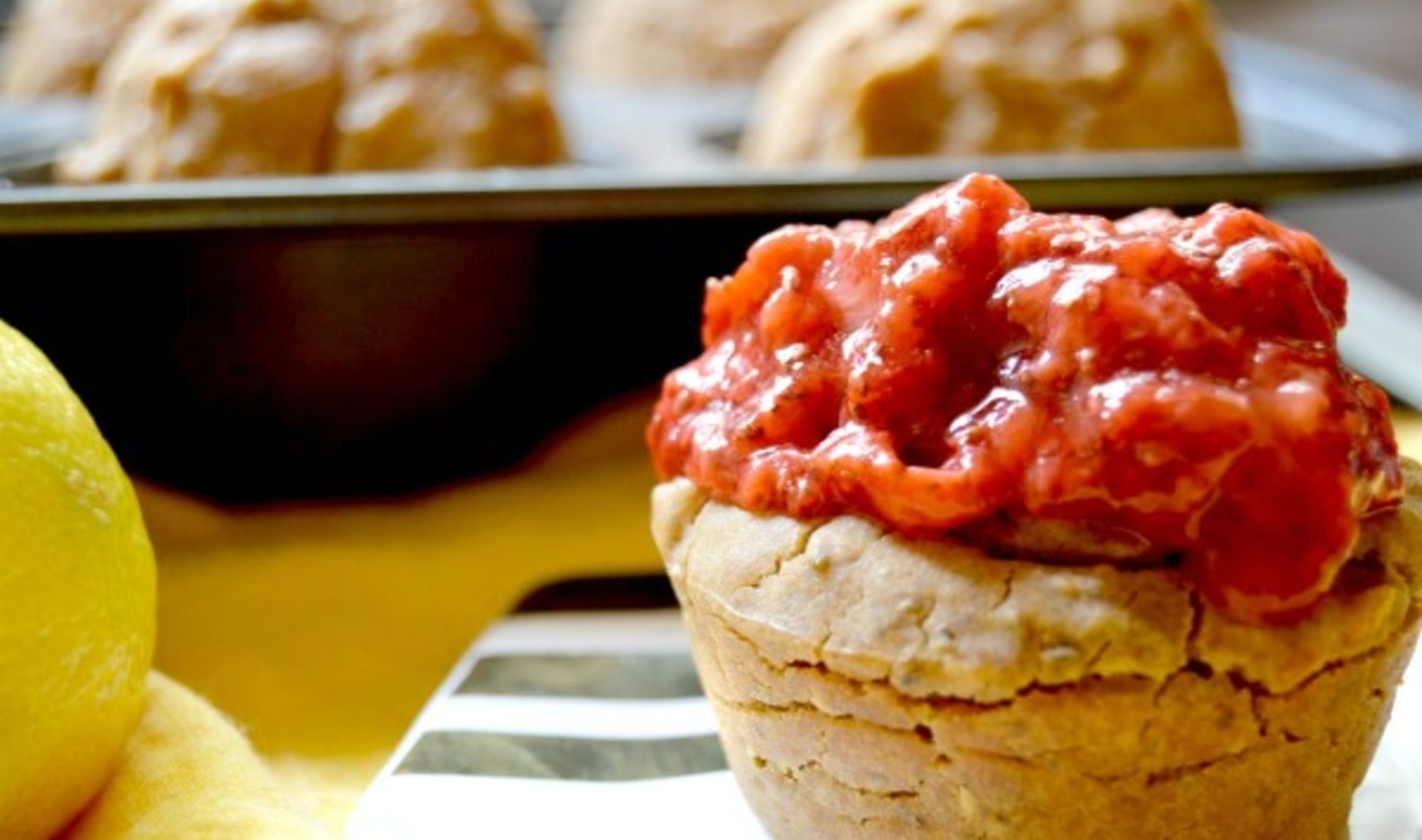 Vegan Chia Lemon Muffins