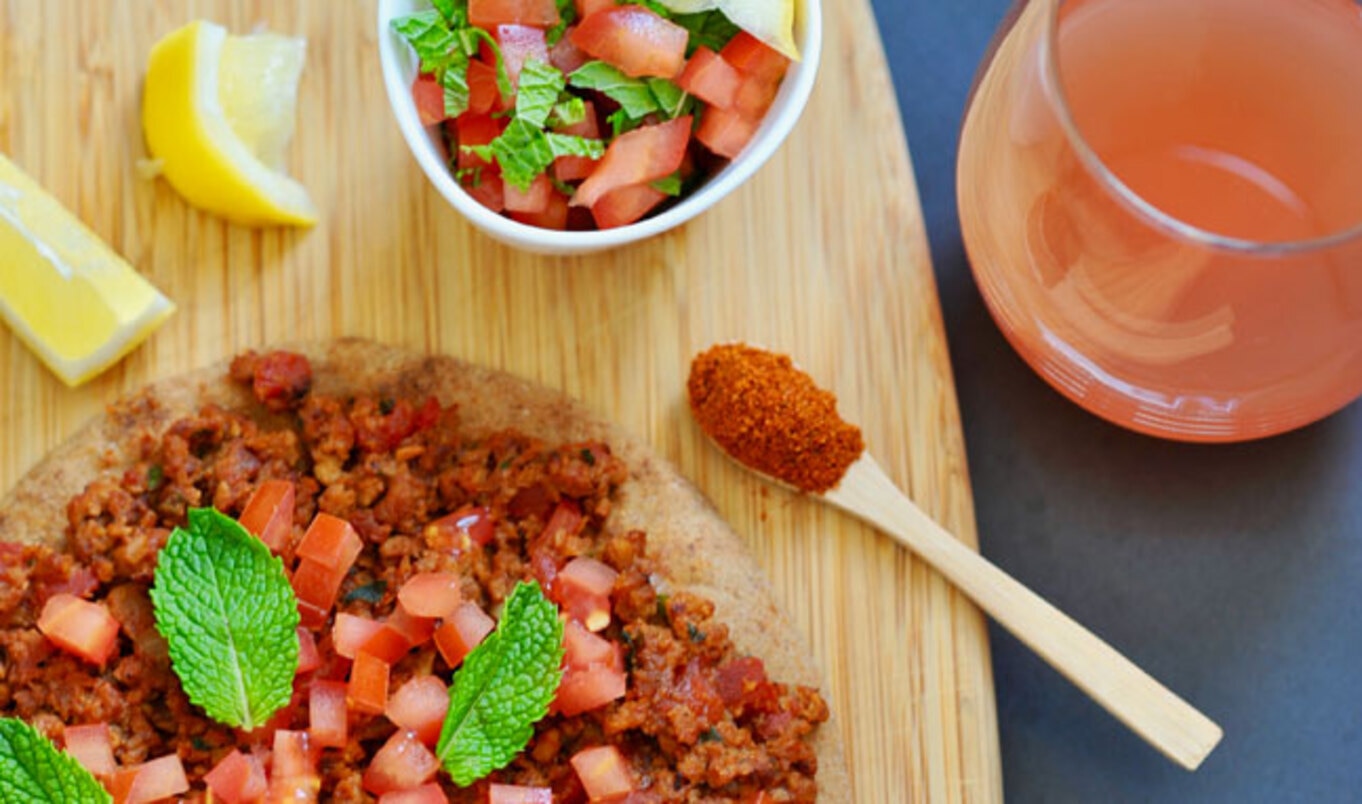 Plant-Based Turkish Pizza (Lahmacun)