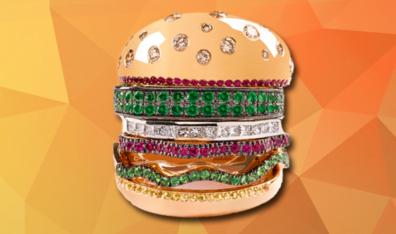 NYC Designer Launches Veggie Burger Bling Ring