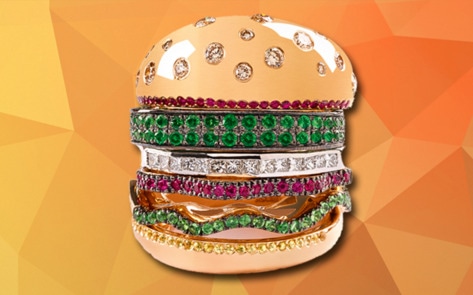 NYC Designer Launches Veggie Burger Bling Ring