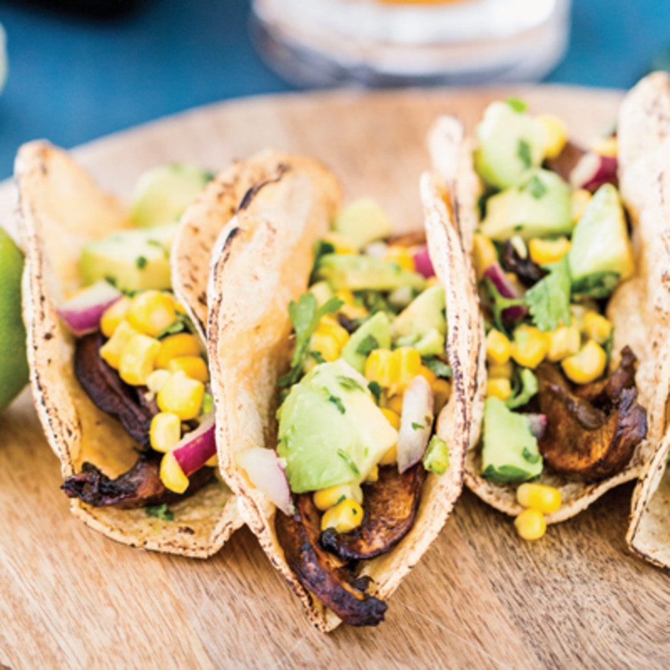 Vegan Avocado Portabello Tacos