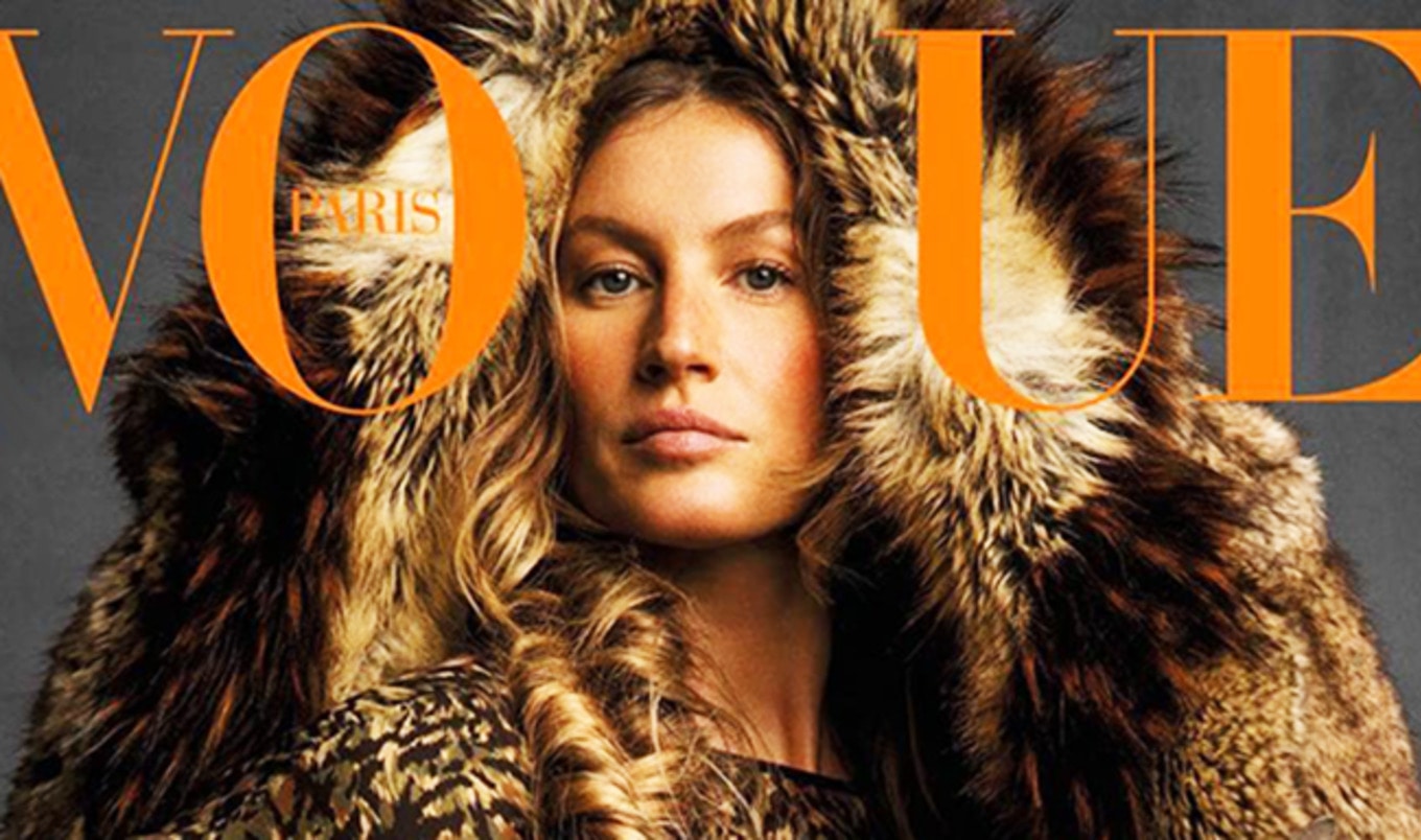 Gisele Takes a Stance Against Fur on Cover of <i>Vogue</i>