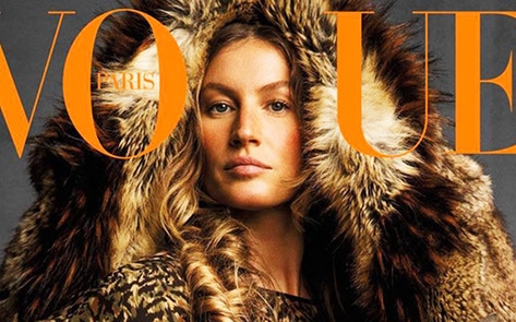 Gisele Takes a Stance Against Fur on Cover of <i>Vogue</i>